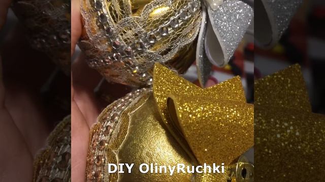 Украшаем елочные шары своими руками. смотреть онлайн