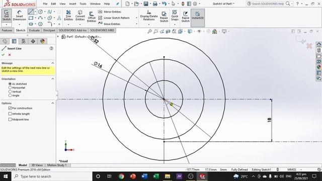 2D Figure Tutorial (Solidworks) смотреть онлайн
