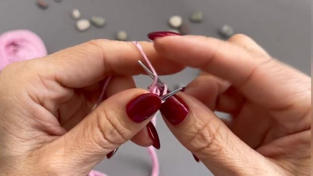 Шнур айкорд, очень простой шнурок спицами