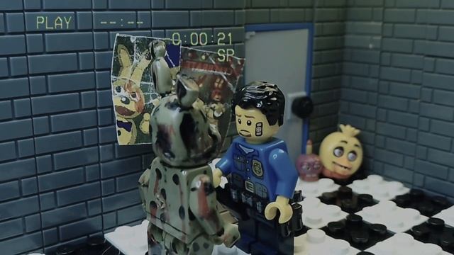 Spring trap repair FNAF VHS (Lego animation) смотреть онлайн