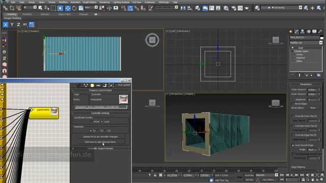 Sectioning 04: parametric arrays with para 3D in 3ds max смотреть онлайн
