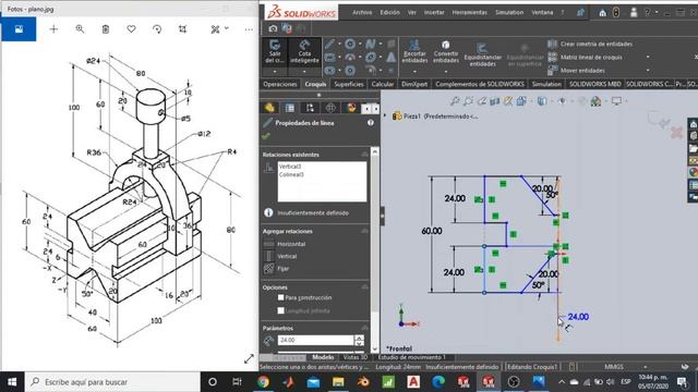 TUTORIAL | Diseño de pieza en SolidWorks #8 смотреть онлайн