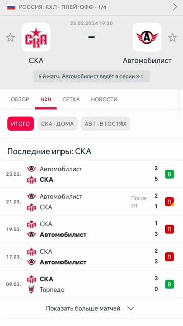 СКА - Автомобилист #кхл #хоккей #спорт смотреть онлайн