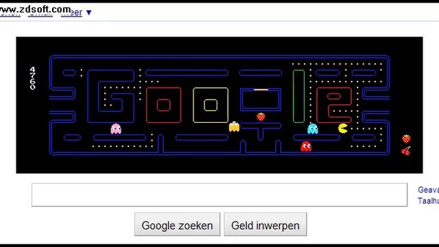 Google Pacman Logo (Packman exist 30 years) смотреть онлайн