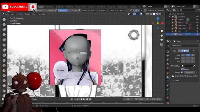 Komi san 3D Model Process 2 смотреть онлайн