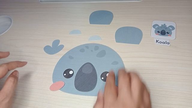 Koala Head Cut and Paste Puzzle смотреть онлайн