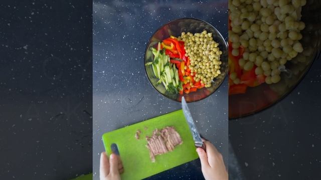 Салат с мясом и овощами | Қазақша рецепт смотреть онлайн