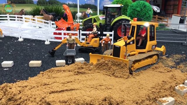 Bruder Tractor JCB Fastrac at work! Amazing RC Bruder models смотреть онлайн