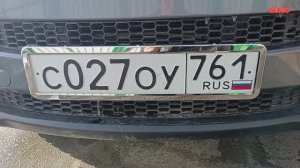 Хром рамка гос номера.
