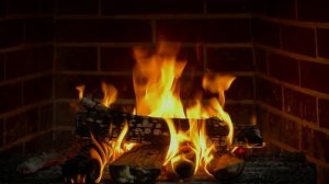Звуки потрескивания огня. Атмосфера горящего камина