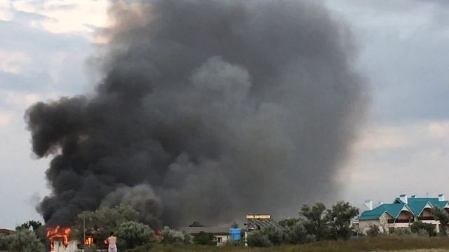 Пожар в станице Благовещенская смотреть онлайн