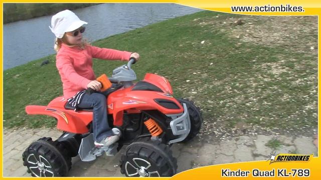 Kinder Elektroauto Quad KL-789 mit 2 x 30 Watt Motor von Actionbikes смотреть онлайн