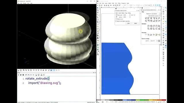 OpenSCAD Tutorial: Lathe With Inkscape