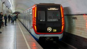 Поездка по Сокольнической линии на составе 81-765.4 Москва 2019 (04.08.2024). №65346