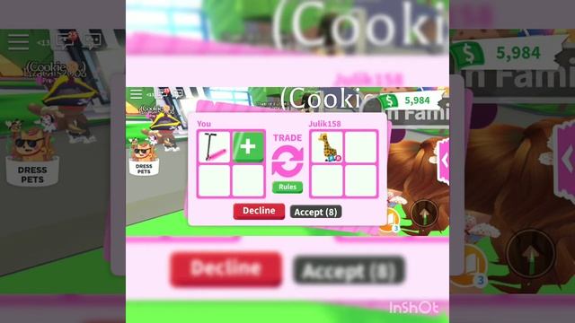 What people will trade for Neon Pink Scooter in Adopt Me(ROBLOX) смотреть онлайн