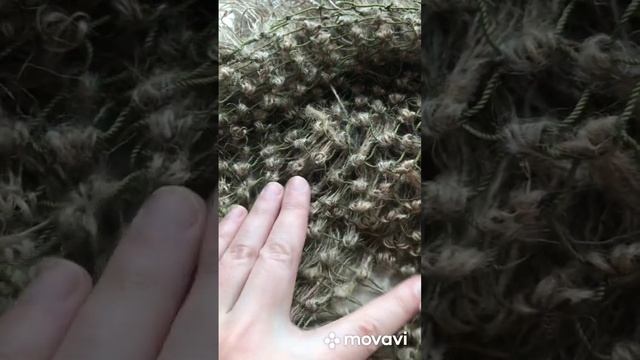 Технологія плетення кікімори на сітці вічком 2 см. Як досягти потрібної щільності.