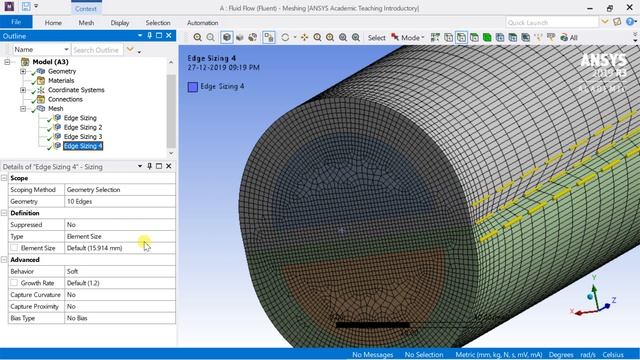 ANSYS Fluent Tutorial | Heat Exchange in a Split Pipe | Ethylene Glycol Water Counter Flow| Part 1/ смотреть онлайн