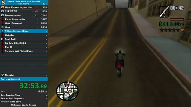GTA San Andreas - San Fierro Speedrun [1:00:53] смотреть онлайн