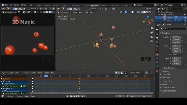 Blender 2.83 - Simple Animation tutorial смотреть онлайн
