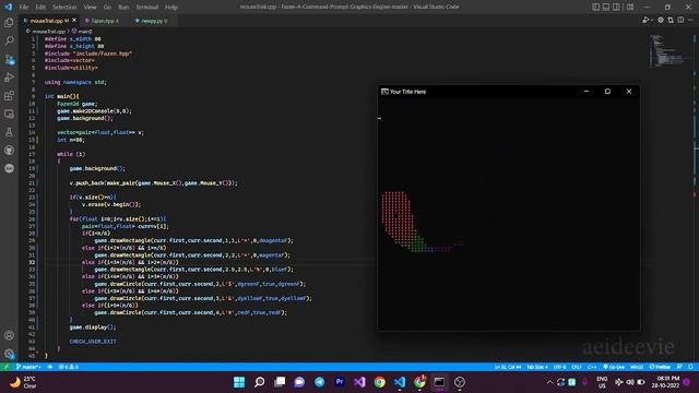 ASCII Mouse Trail Effect | C++ | Fazen2d смотреть онлайн