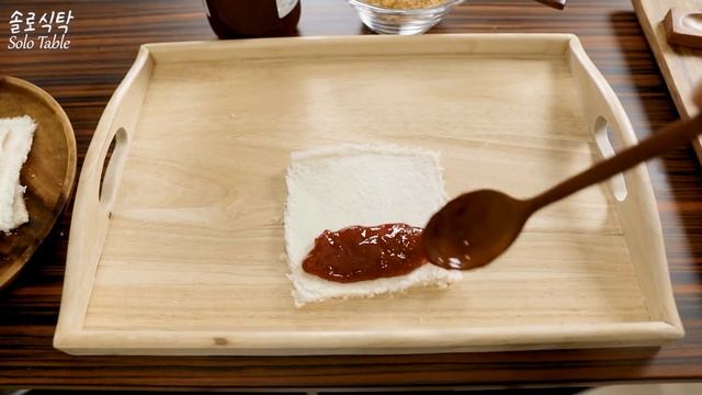 식빵요리 / 딸기잼롤파이 만들기 / 사과식빵파이 응용버전 / Strawberry Jam Roll Pie