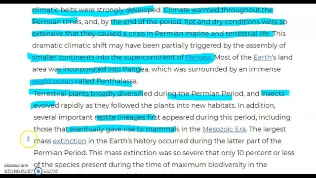Permian Period Part-1 | Geological Time Scale | Geology | Geography | UPSC |