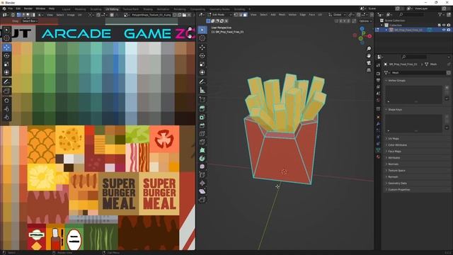 Retexturing a Synty Studios model in Blender смотреть онлайн