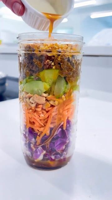 Thai Beef Mason Jar Salad