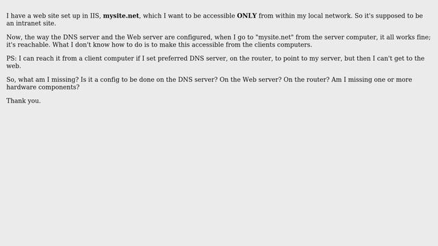 Web and DNS server just for the intranet - configuration (2 Solutions!!) смотреть онлайн