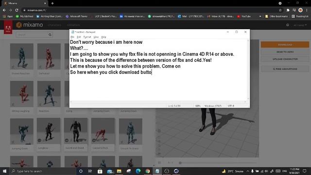 Unable To Write File | Mixamo FBX file not opening | Cinema 4D смотреть онлайн