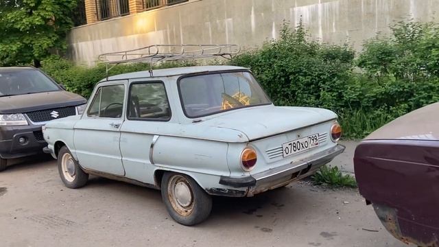 ЗАЗ 966 голубого цвета. смотреть онлайн
