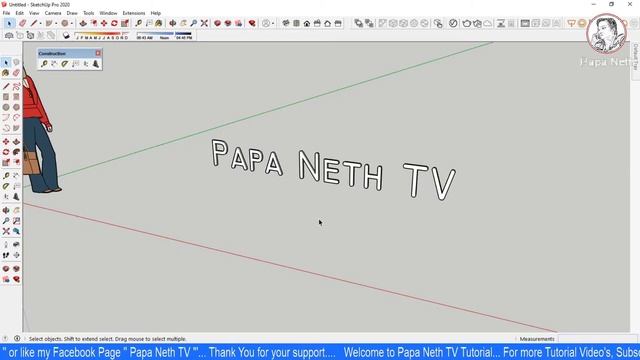 SketchUp Tutorial | Tool Menu Bar | 3D Text | Tagalog смотреть онлайн