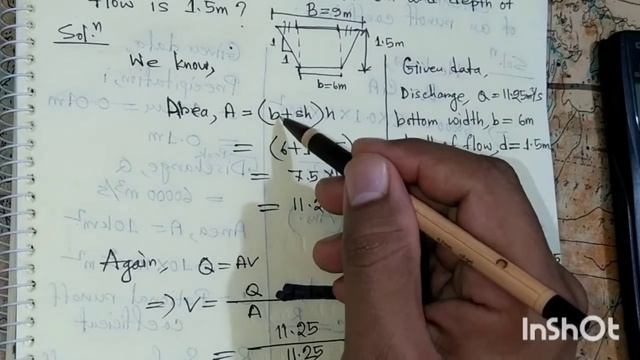 Math solutions: Velocity of a trapezoidal section & effective rainfall a runoff co-efficient смотреть онлайн
