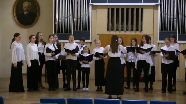 Дмитро Бортнянський - Хоровий концерт №3 ( перша частина). Пурченошвілі Ольга Олександрівна смотреть онлайн