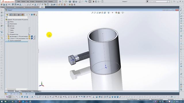 Solidworks взаимосвязи в сборке по доп эскизам