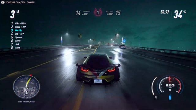 ⚡Need for Speed: Heat - BMW i8 Gameplay - High speed race -1080p смотреть онлайн