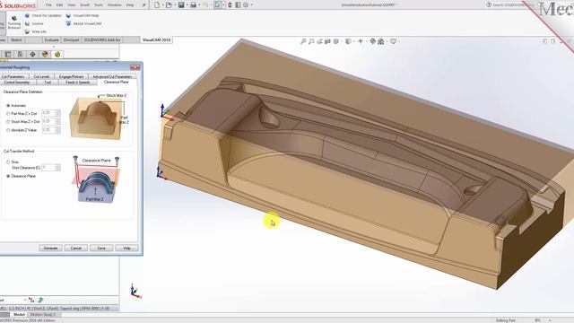 VisualCAM 2016 for SolidWorks 3 Axis Milling смотреть онлайн