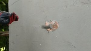 Монтаж подвесов на стене обшитой пенопластом