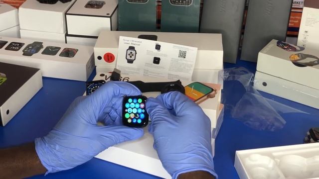 W66 Smart Watch (Apple Series 6 Copy)| Unboxing смотреть онлайн