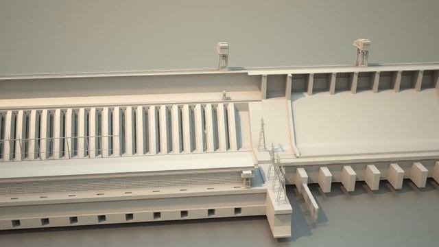 3D модель Красноярской ГЭС смотреть онлайн