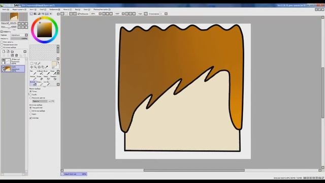 [Туториалы Paint Tool SaI №1] Лицо фан-арт. смотреть онлайн