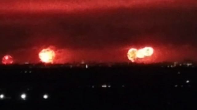 DJI Mavic Mini НОЧНАЯ съемка + Zoom  23 02 2020. до салютных точек 35-40 км