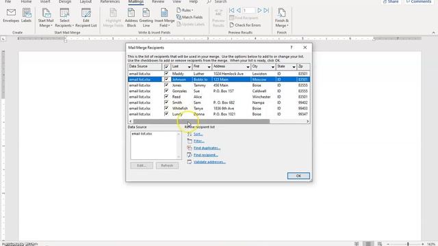 Create Custom Email Messages With MS Word's Mail Merge