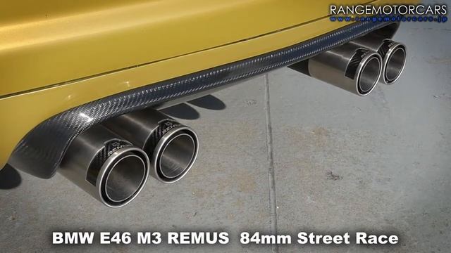 BMW E46 M3 REMUS 84mm Street Race Exhaust Sound