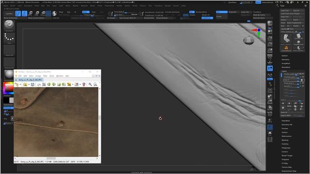 Flat Leather Detail in ZBrush part 2 смотреть онлайн