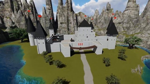 Medieval Village | Castle no.3 - 3D Models - Revit/Blender смотреть онлайн