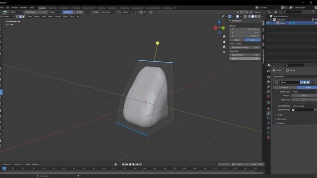 All you need to know about modifiers - Bevel Modifier(Blender 2.93) смотреть онлайн