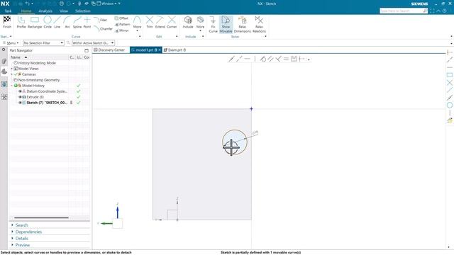 4.Siemens NX 2306 Extrude Command смотреть онлайн