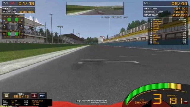GTR2 Kölschbierbude: ChampCar - Imola Italia/First Place :) смотреть онлайн