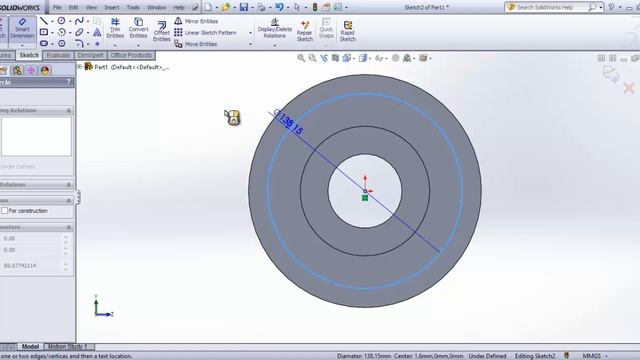 Tutorial SolidWorks 04 - Circular Pattern / Mass Properties